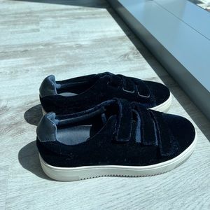 SANDRO velvet blue sneakers